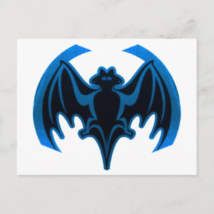 Carte Postale Bat Bleu Le MUSÉE Zazzle Cadeaux