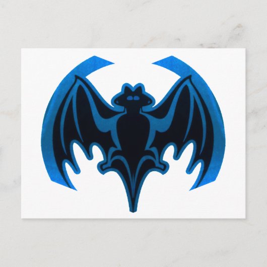 Carte Postale Bat Bleu Le MUSÉE Zazzle Cadeaux (Devant)