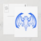 Carte Postale Bat Blue Inv Le MUSÉE Zazzle Cadeaux (Devant / Derrière)