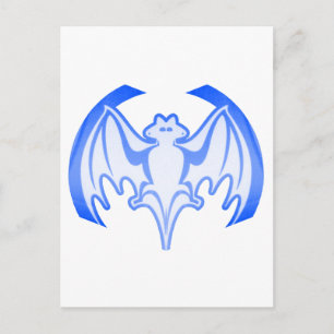 Carte Postale Bat Blue Inv Le MUSÉE Zazzle Cadeaux