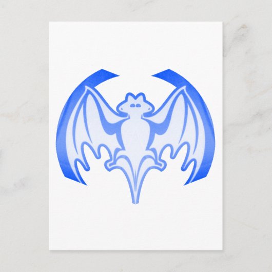Carte Postale Bat Blue Inv Le MUSÉE Zazzle Cadeaux (Devant)