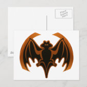 Carte Postale Bat Brown Le MUSÉE Zazzle Cadfts (Devant / Derrière)