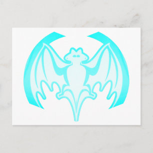 Carte Postale Bat Cyan Inv Le MUSÉE Zazzle Cadeaux