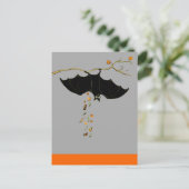 Carte Postale Bat d'Halloween drôle (Debout devant)