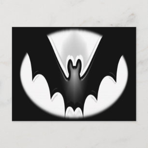 Carte Postale Bat d'Halloween funky