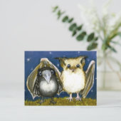 Carte Postale Bat et corbeau (Debout devant)
