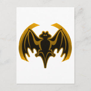Carte Postale Bat Gold Le MUSÉE Zazzle Cadeaux