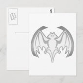 Carte Postale Bat Gray Inv Le MUSÉE Zazzle Cadeaux (Devant / Derrière)