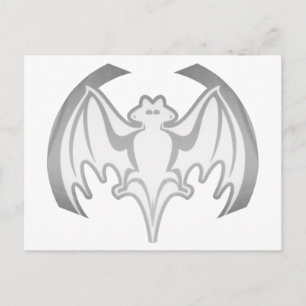 Carte Postale Bat Gray Inv Le MUSÉE Zazzle Cadeaux