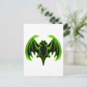 Carte Postale Bat Green MUSEUM Zazzle Cadeaux (Debout devant)