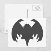 Carte Postale Bat Grey Le MUSÉE Zazzle Cadfts (Devant / Derrière)