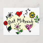 Carte Postale Bat mitzvah (Devant)