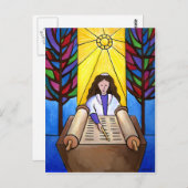 Carte postale bat mitzvah (Devant / Derrière)