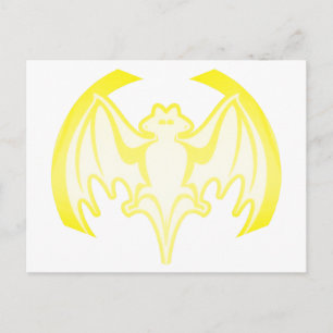 Carte Postale Bat Yellow Inv Le MUSÉE Zazzle Cadeaux