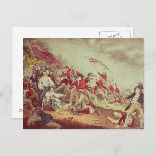 Carte Postale Bataille à Bunker's Hill (Devant / Derrière)