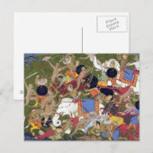 Carte Postale Bataille à Lanka Ramayana Udaipur Inde Sahibdin (Devant / Derrière)