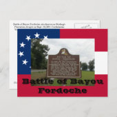 Carte Postale Bataille de Bayou Fordoche (Devant / Derrière)