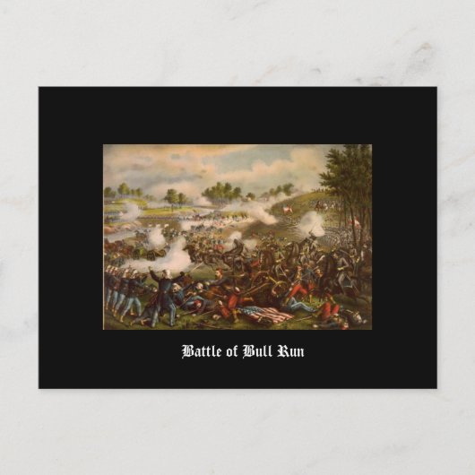 Carte Postale Bataille de Bull Run (Devant)