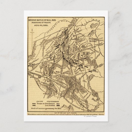 Carte Postale Bataille de Bull Run 3 (Devant)