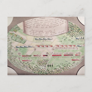 Carte Postale Bataille de Camden, 1780