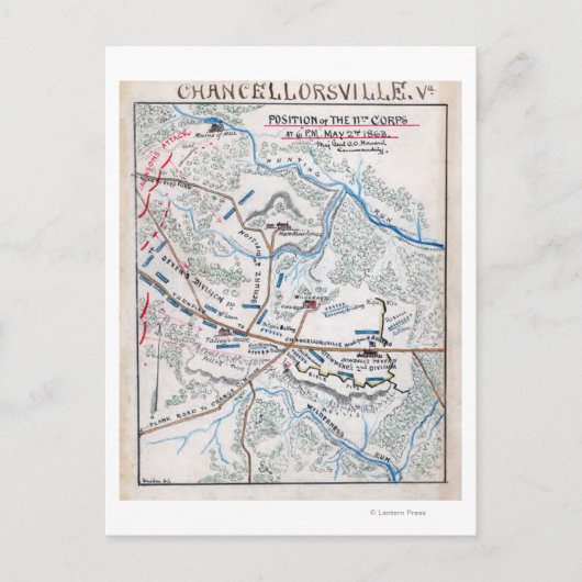 Carte Postale Bataille de Chancellorsville 3 (Devant)
