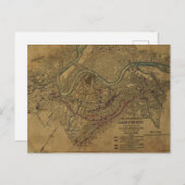 Carte Postale Bataille de Chattanooga (Devant / Derrière)