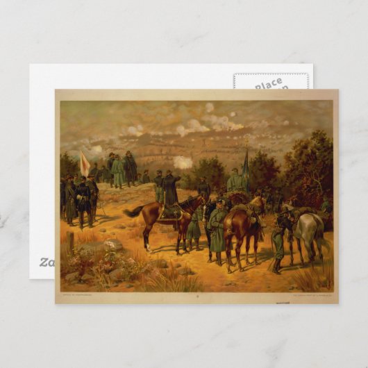 Carte Postale Bataille de Chattanooga (Devant / Derrière)