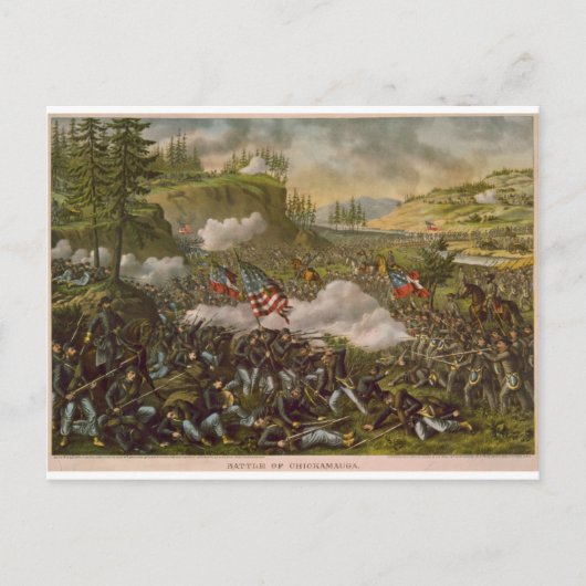 Carte Postale Bataille de Chickamauga, publié vers 1890 (Devant)