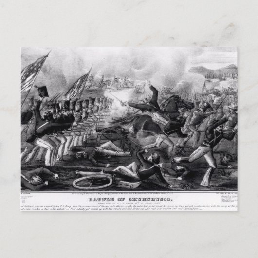 Carte Postale Bataille de Churubusco (Devant)