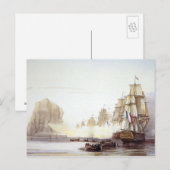 Carte Postale Bataille de Diamond Rock (Devant / Derrière)