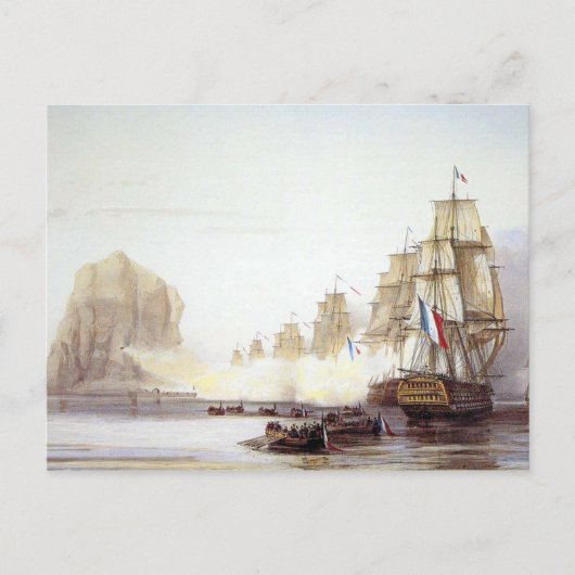 Carte Postale Bataille de Diamond Rock (Devant)