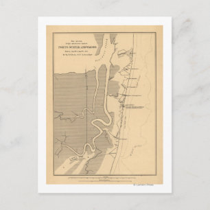 Carte Postale Bataille de Fort Sumter - Guerre de Sécession Pano