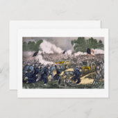 Carte Postale Bataille de Gettysburg  (Devant / Derrière)