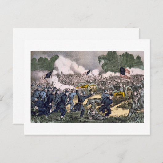 Carte Postale Bataille de Gettysburg (Devant / Derrière)