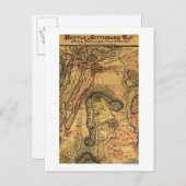 Carte Postale Bataille de Gettysburg (Devant / Derrière)