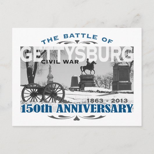 Carte Postale Bataille de Gettysburg 150 ans (Devant)