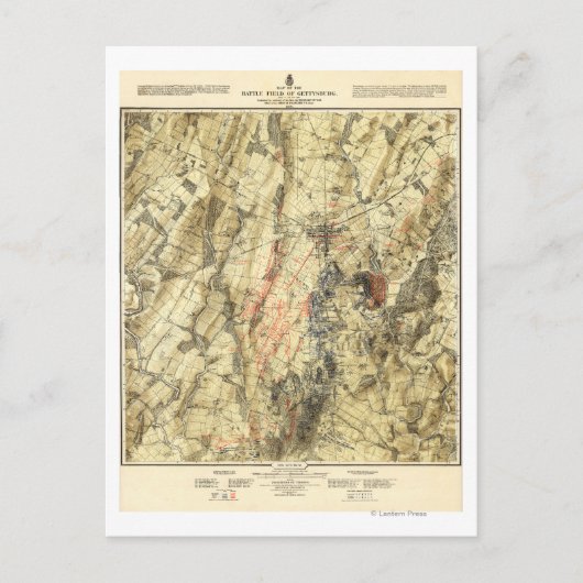 Carte Postale Bataille de Gettysburg 5 (Devant)