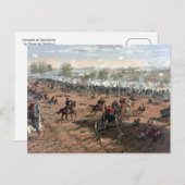 Carte Postale Bataille de Gettysburg (restaurée) (Devant / Derrière)
