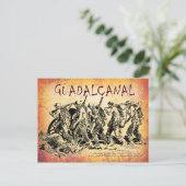 Carte Postale Bataille de Guadalcanal, 1943 (Debout devant)