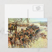 Carte Postale Bataille de Guilford Courthouse Révolution américa (Devant / Derrière)