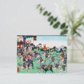 Carte Postale Bataille de Kawanakajima, Ukiyo-e (Debout devant)