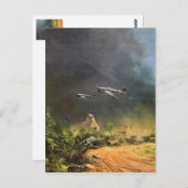 Carte Postale Bataille de la libération de la France (Devant / Derrière)