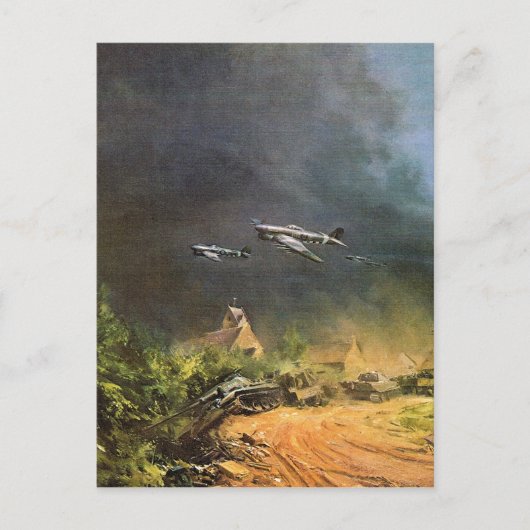 Carte Postale Bataille de la libération de la France (Devant)