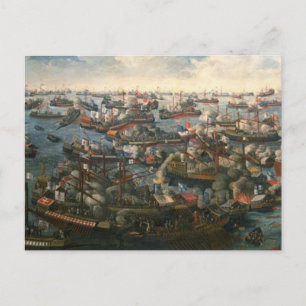 Carte Postale Bataille de Lepanto 1571