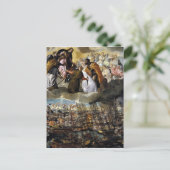 Carte Postale Bataille de Lepanto par Paolo Veronese (Debout devant)