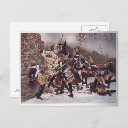 Carte Postale Bataille de Leuthen (Devant / Derrière)