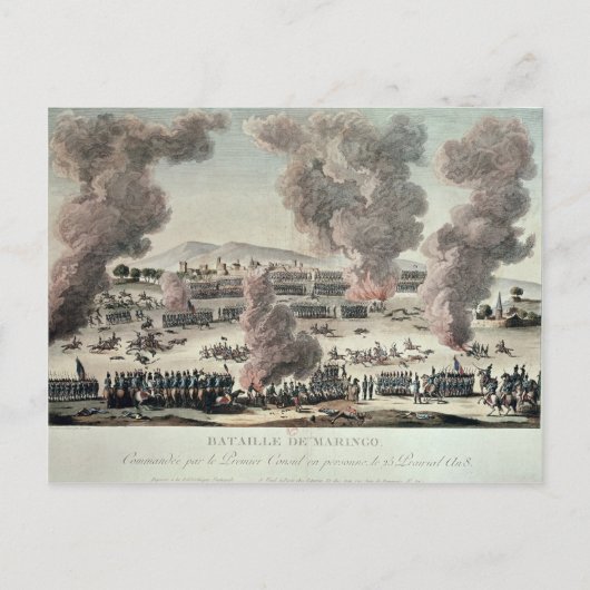 Carte Postale Bataille de Marengo (Devant)