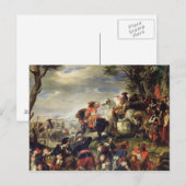 Carte Postale Bataille de Marseille, 4 octobre 1693, 1837 (Devant / Derrière)