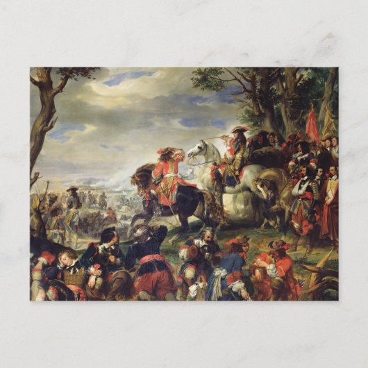 Carte Postale Bataille de Marseille, 4 octobre 1693, 1837 (Devant)