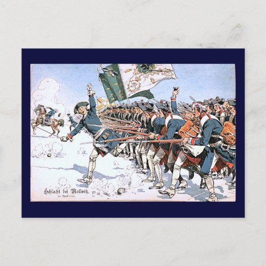 Carte Postale Bataille de Mollwitz (Devant)
